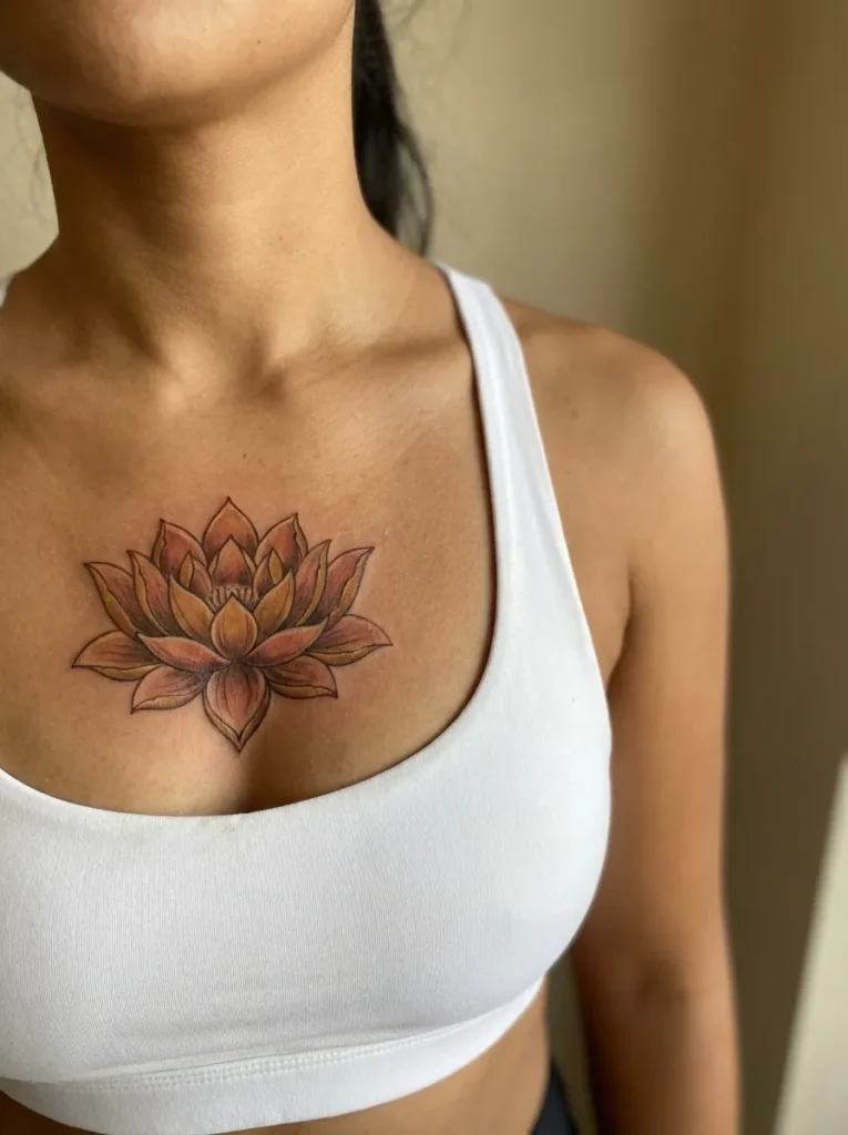 Lotus Flower Autumn Tattoo