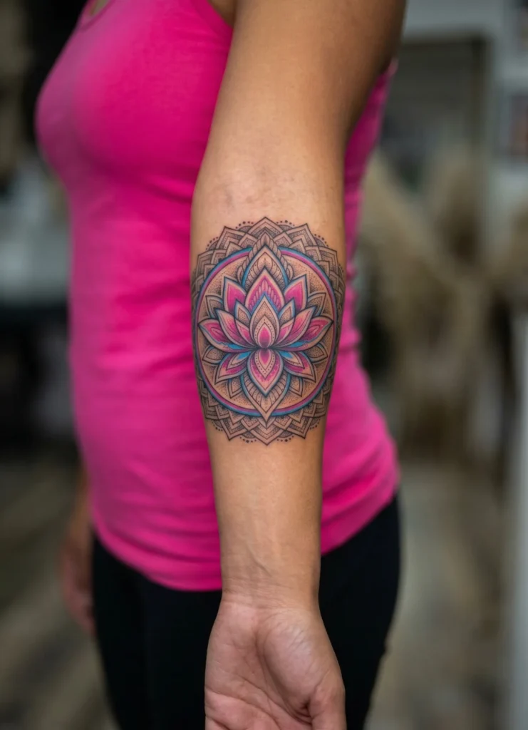 Lotus Flower Mandala Tattoo