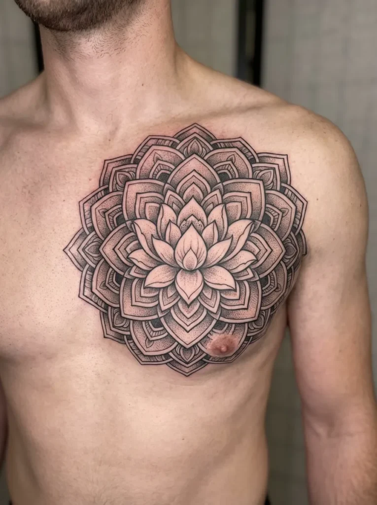 Lotus Flower with Mandala Armor