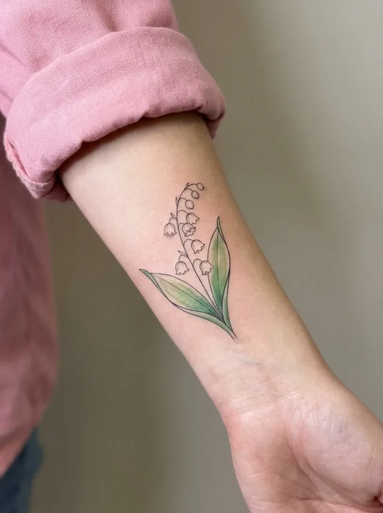 May – Lily of the Valley Tattoo
