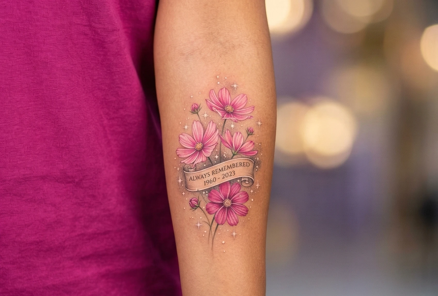 Memorial Flower Tattoo Ideas