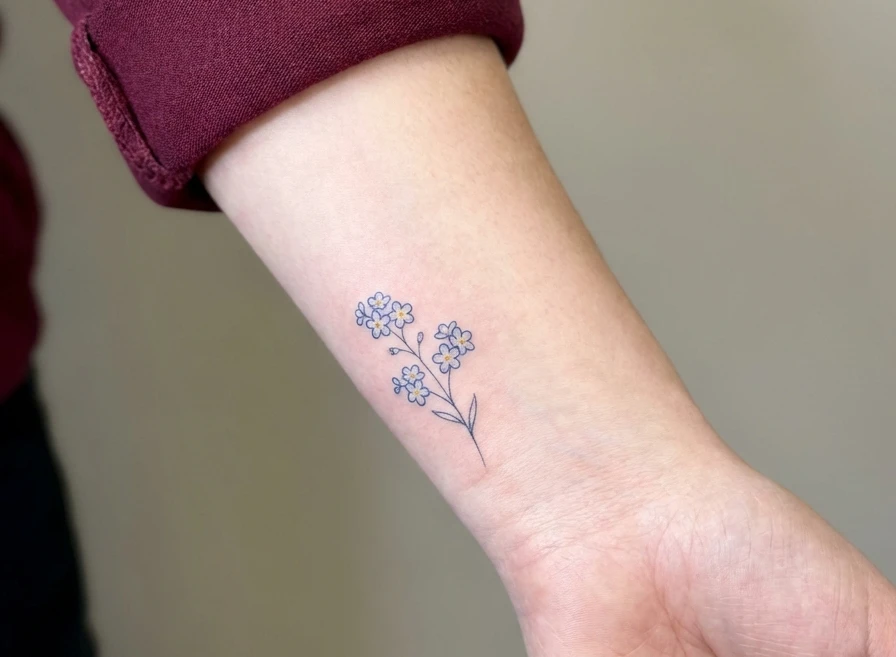 Minimalist Flower Tattoos