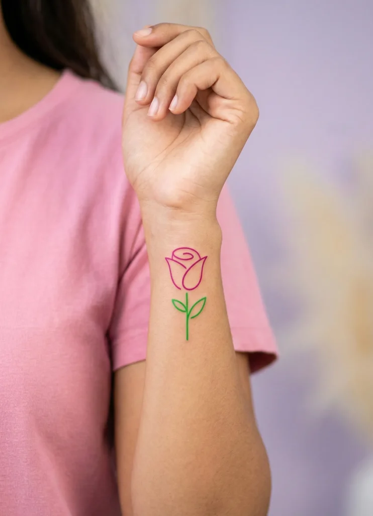 Minimalist Rose Flower