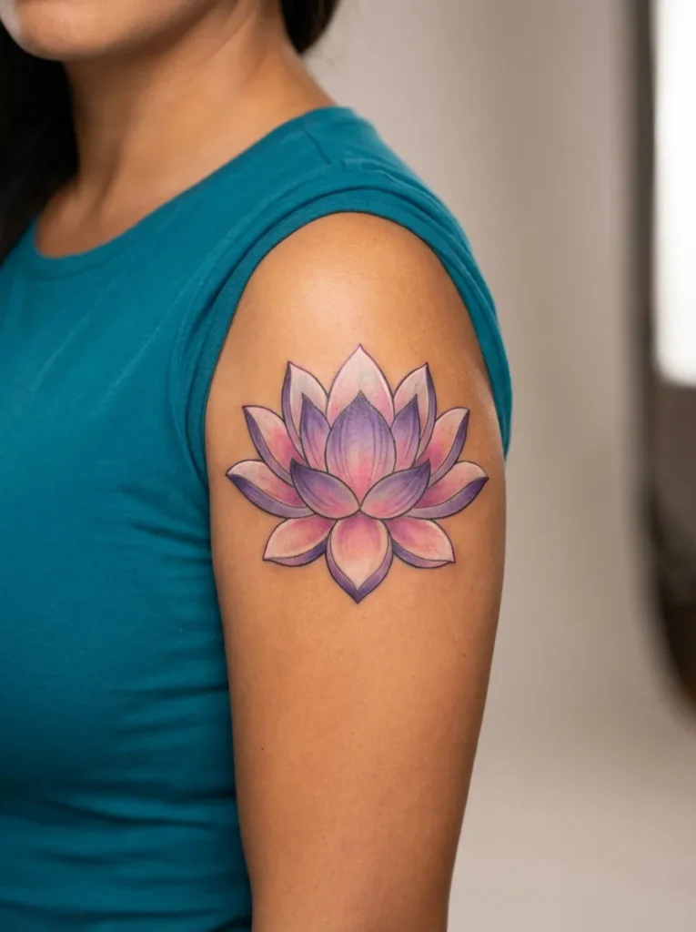 Multicolor Lotus Flower