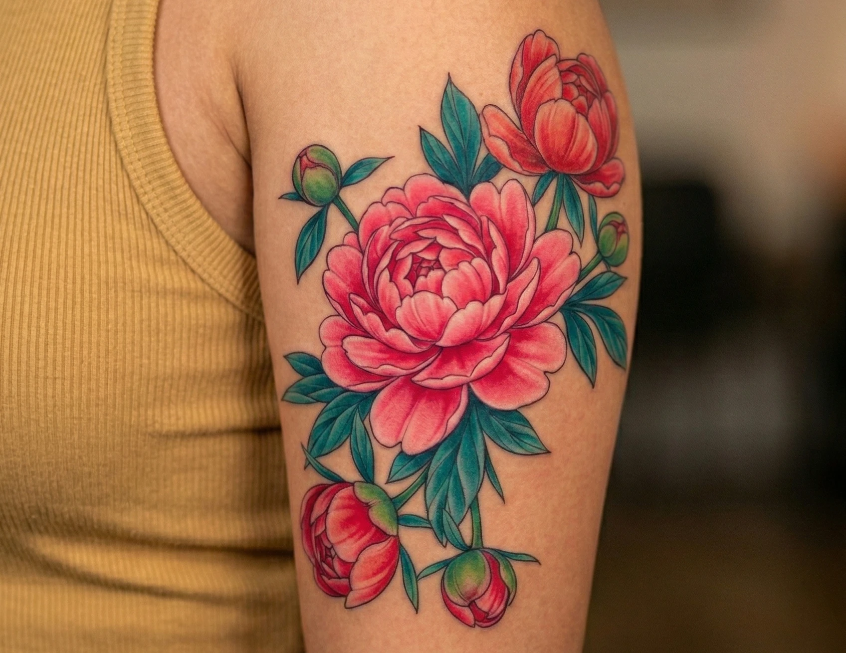 Peony Flower Tattoos