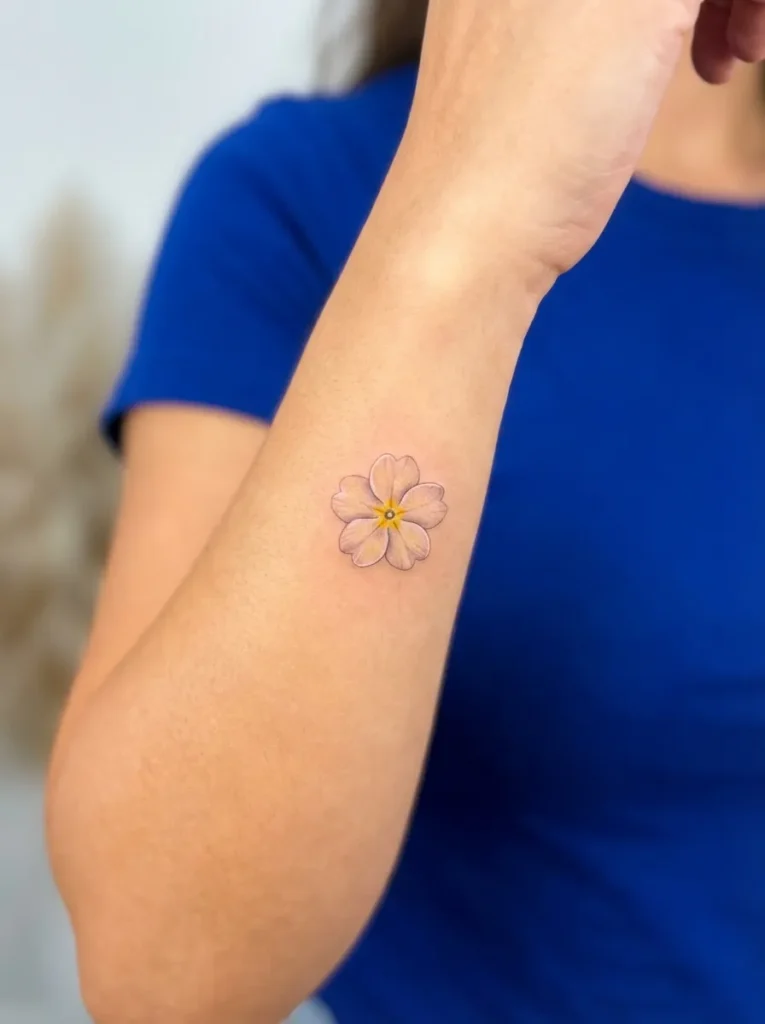 Primrose Flower Tattoo