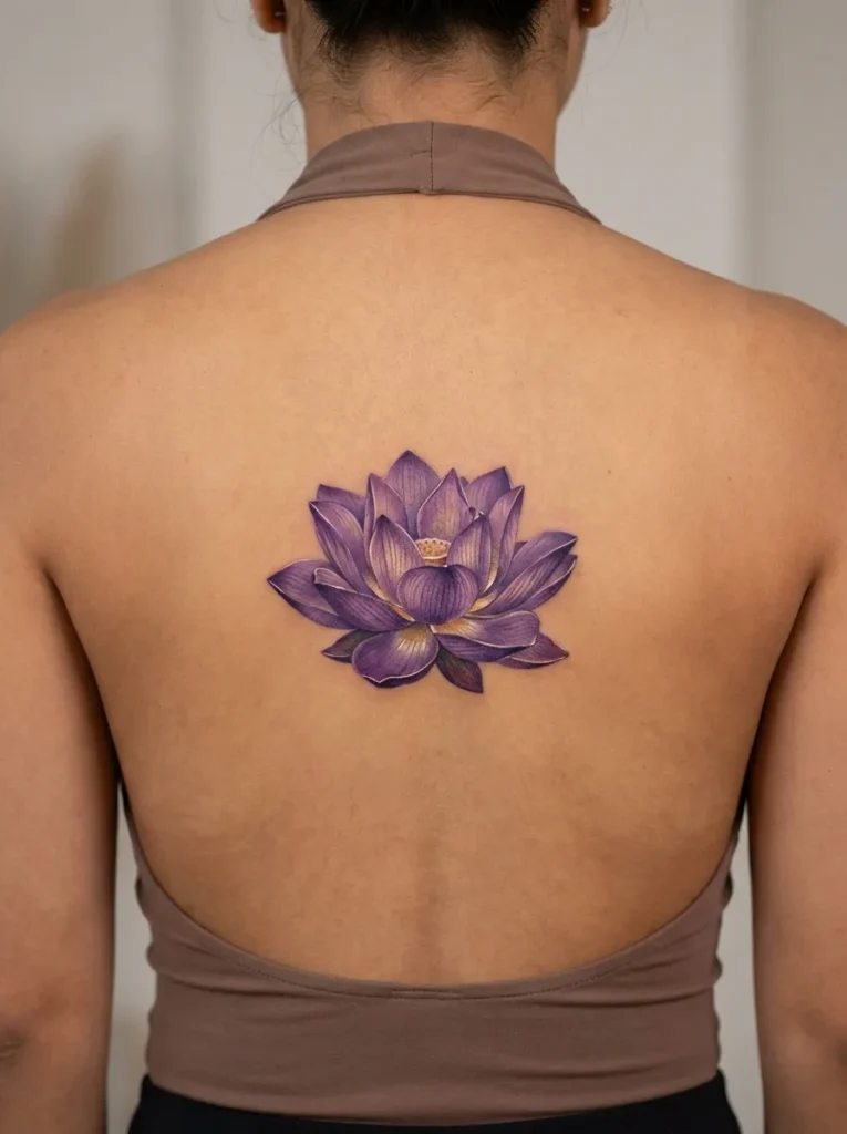 Purple Enlightenment Lotus Flower