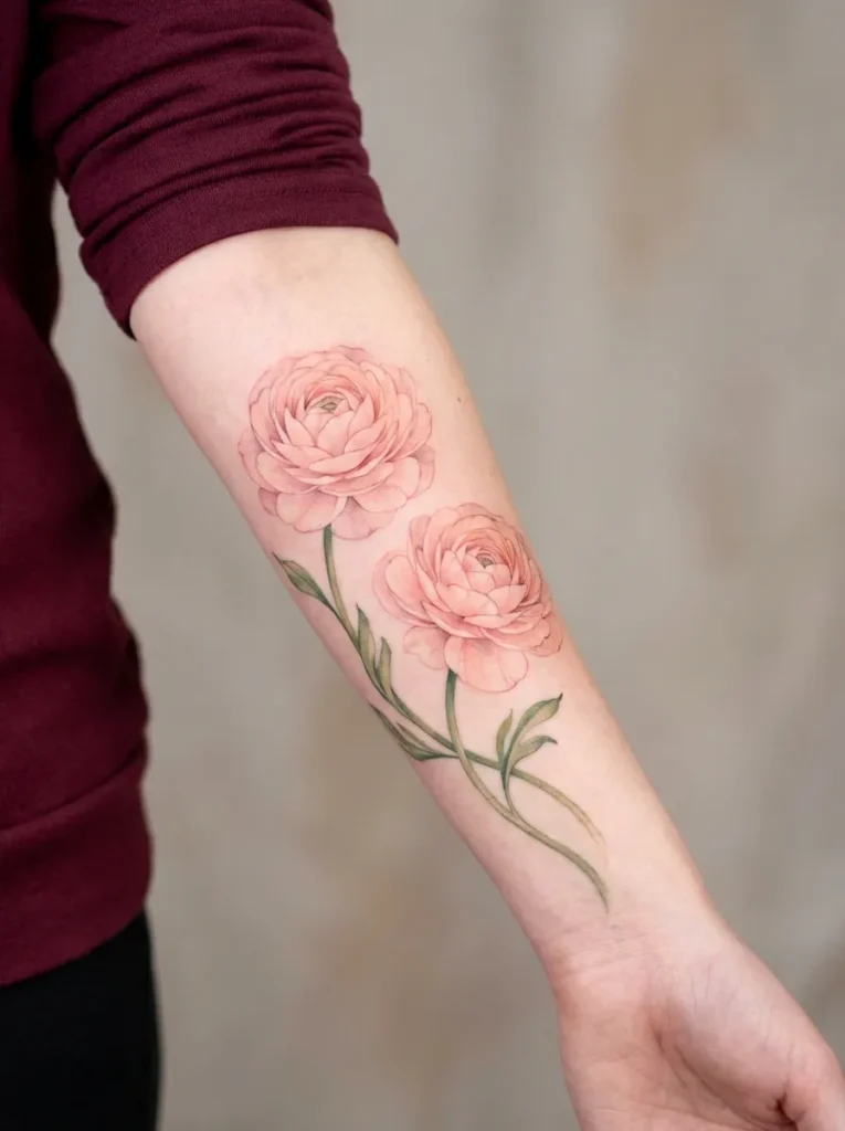 Ranunculus Flower Forearm Flow