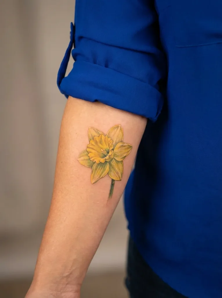 Realistic Daffodil Flower