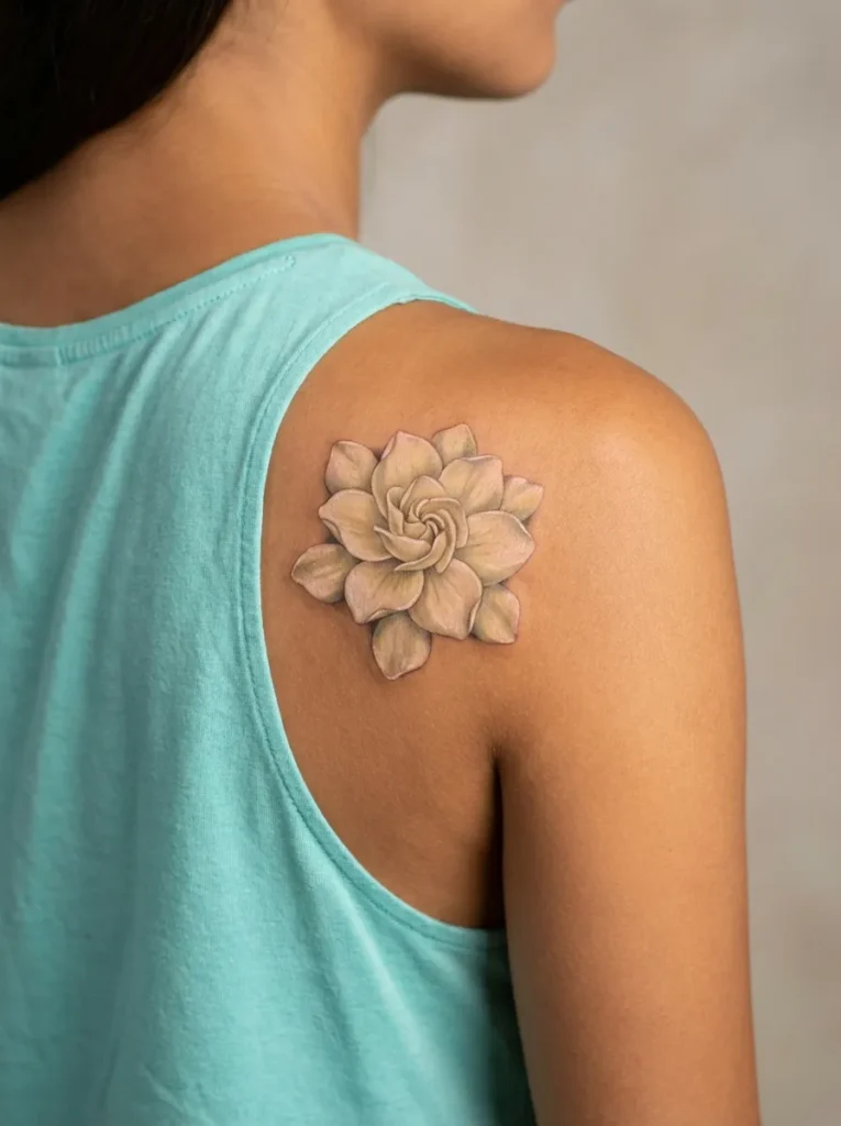 Realistic Gardenia Flower