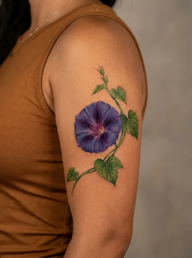 Realistic Morning Glory Flower
