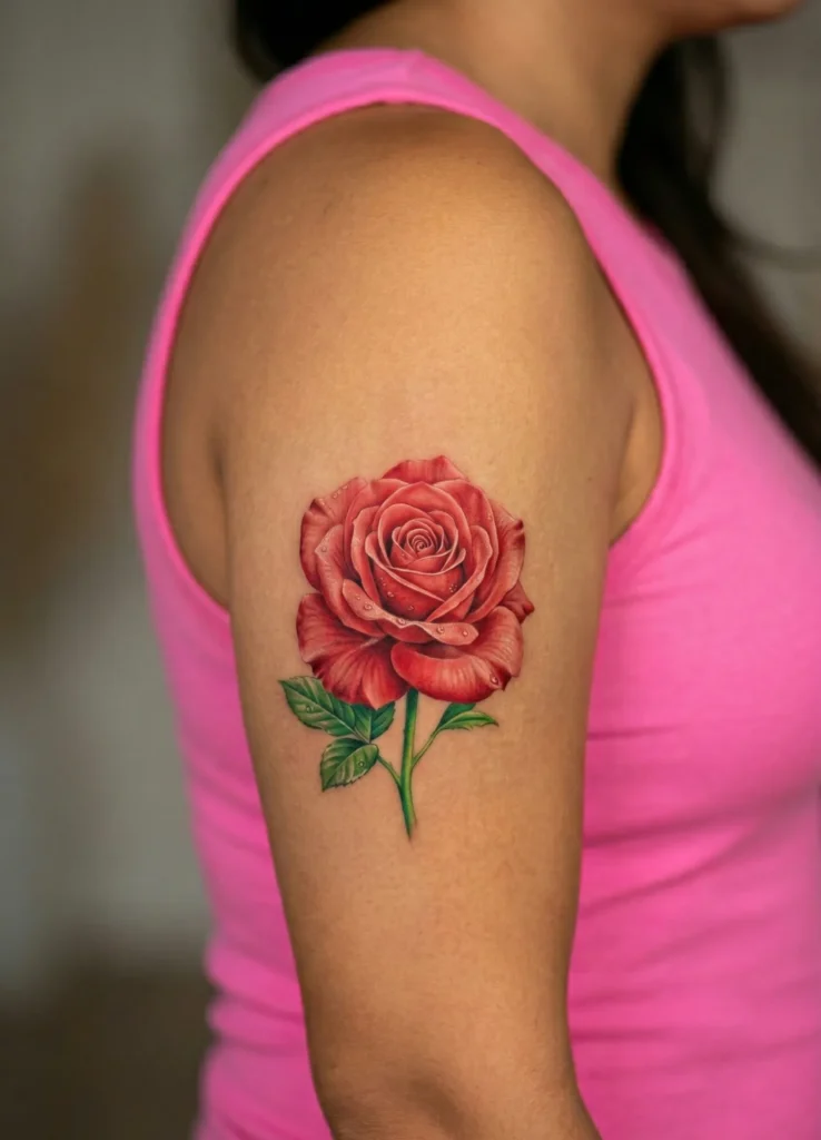 Realistic Rose Flower