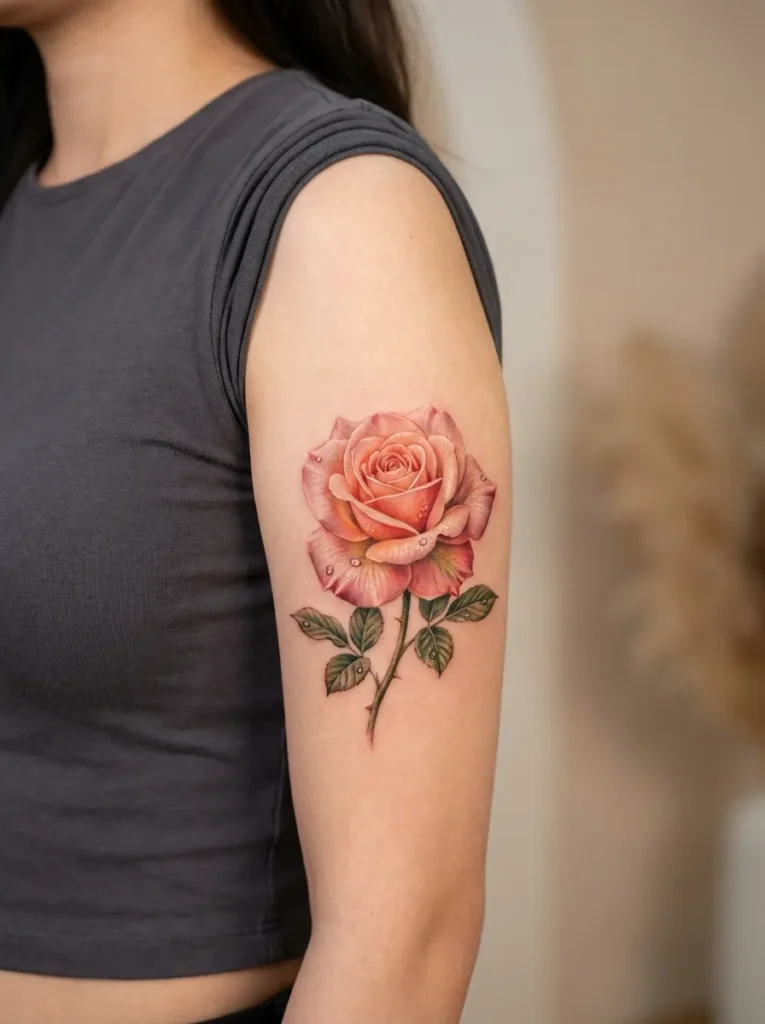 Realistic Rose Flower