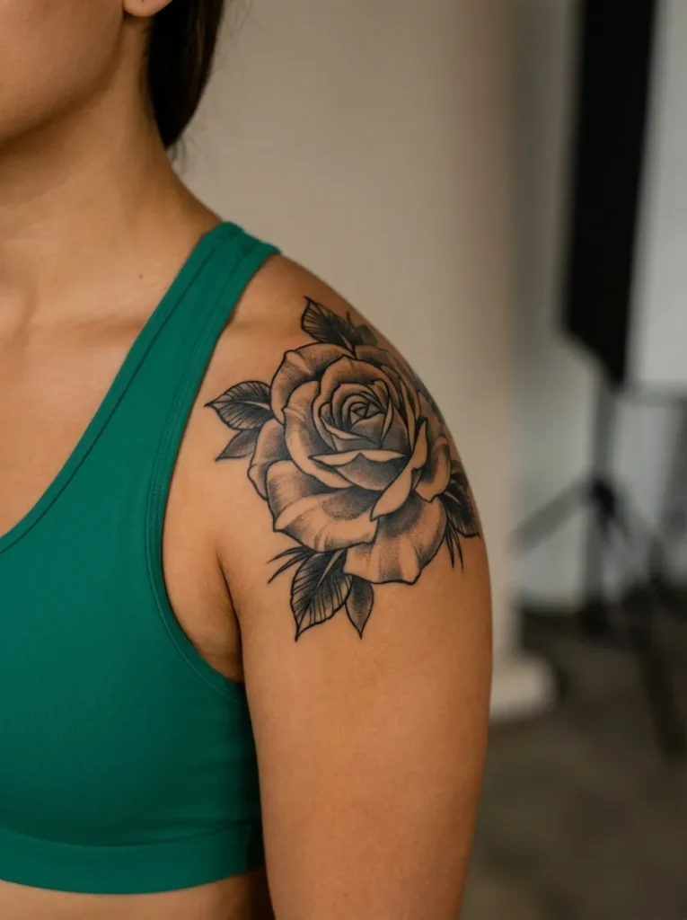 Rose Flower Shoulder Piece