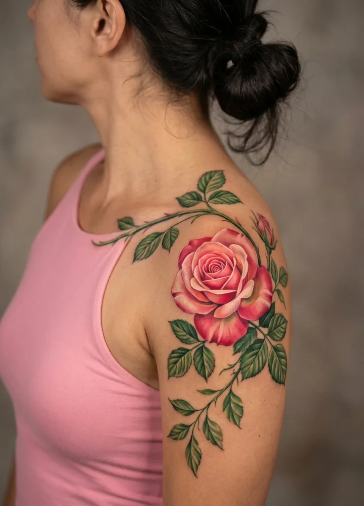 Rose Flower Shoulder Wrap