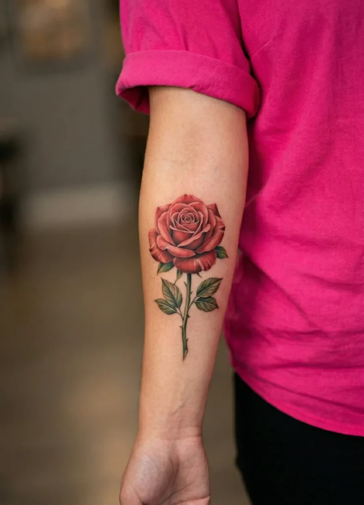 Single Classic Rose Flower