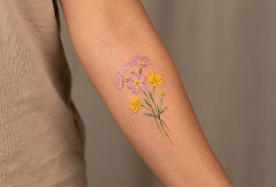 Spring Flower Tattoos