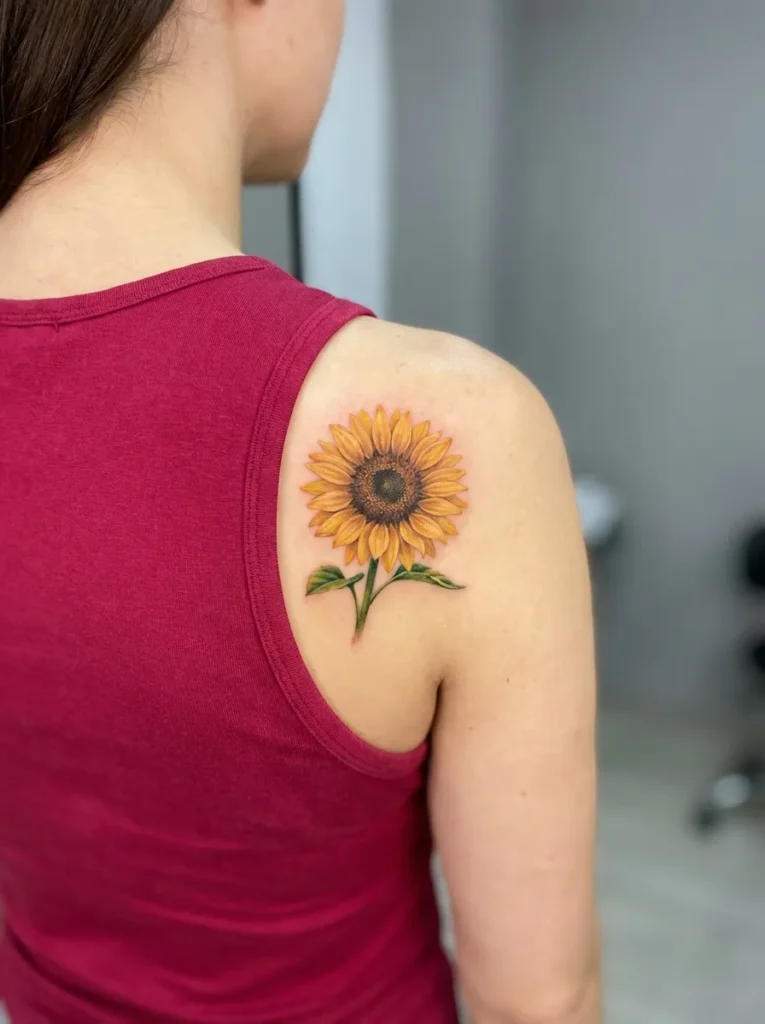 sunflower Flower Shoulder Accent