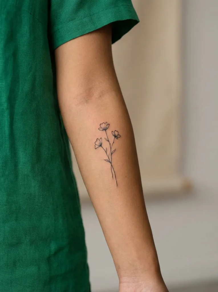 Tiny Wildflower Stem