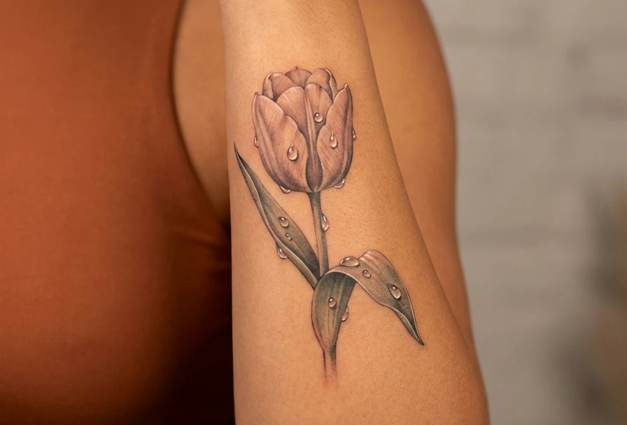 Tulip Flower Tattoo Ideas