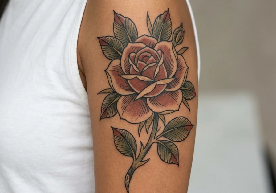 Vintage Flower Tattoo Designs