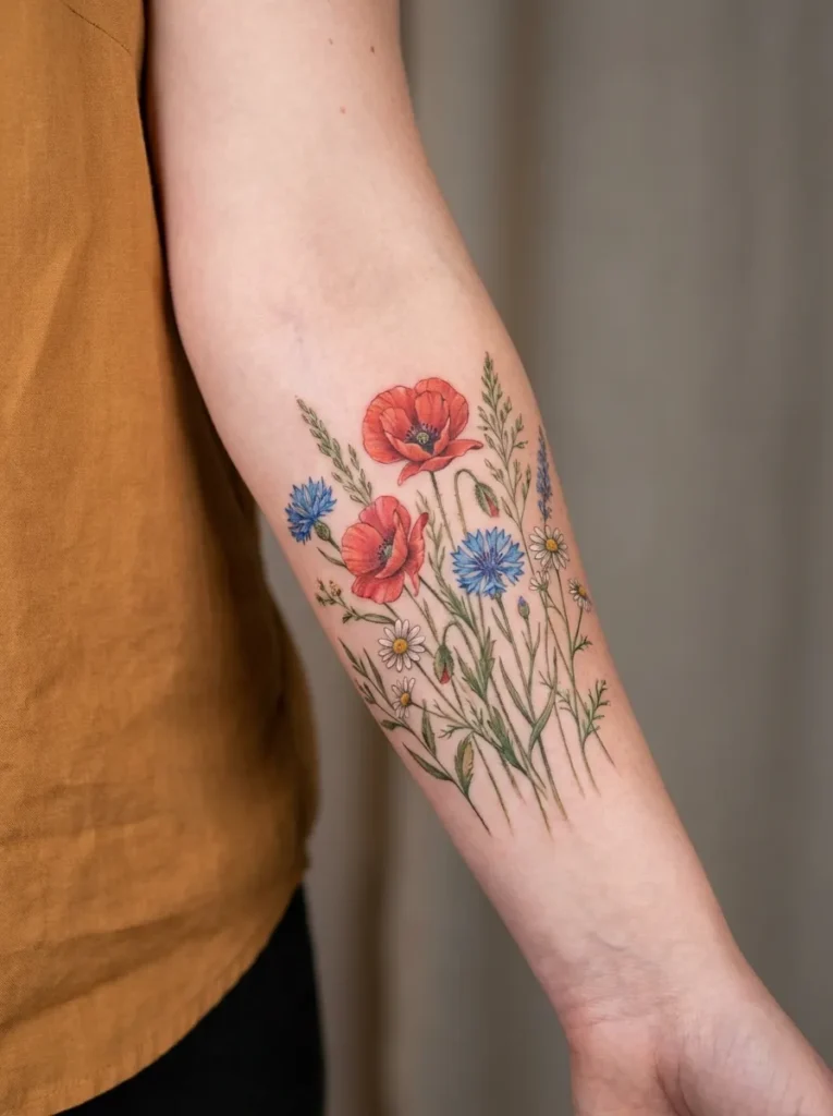 Wildflower Forearm Mixed Cluster