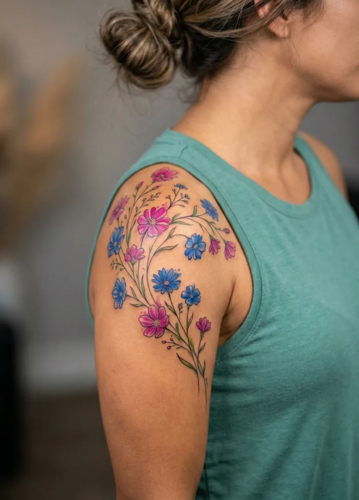 Wildflower Shoulder Wrap