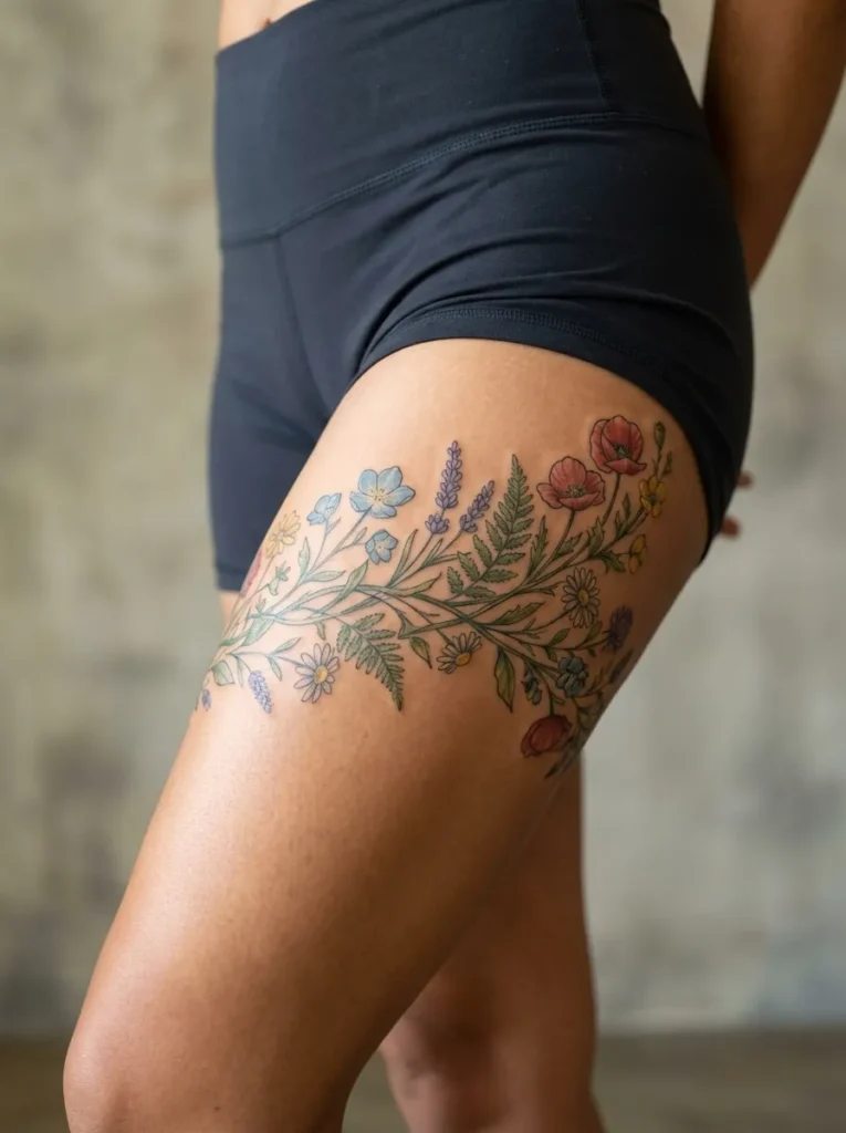 Wildflower Wrap Around Thigh