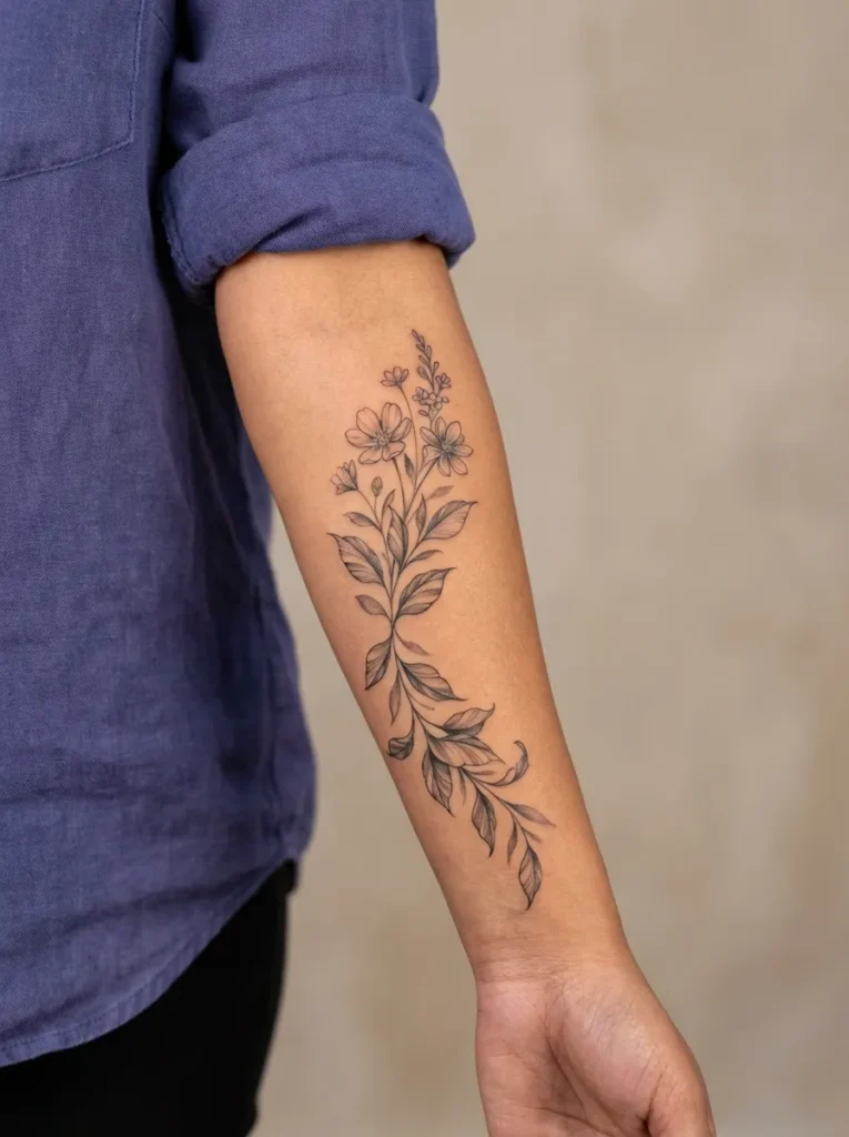 Wildflower with Leaves Trail