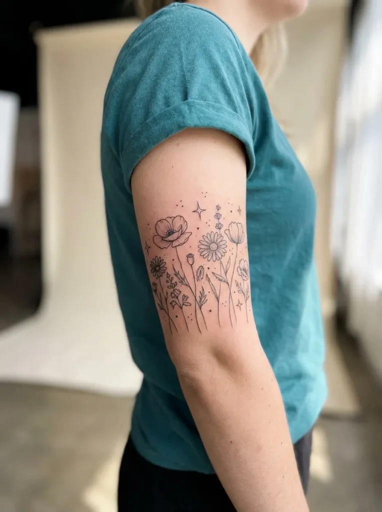 Wildflower with Stars