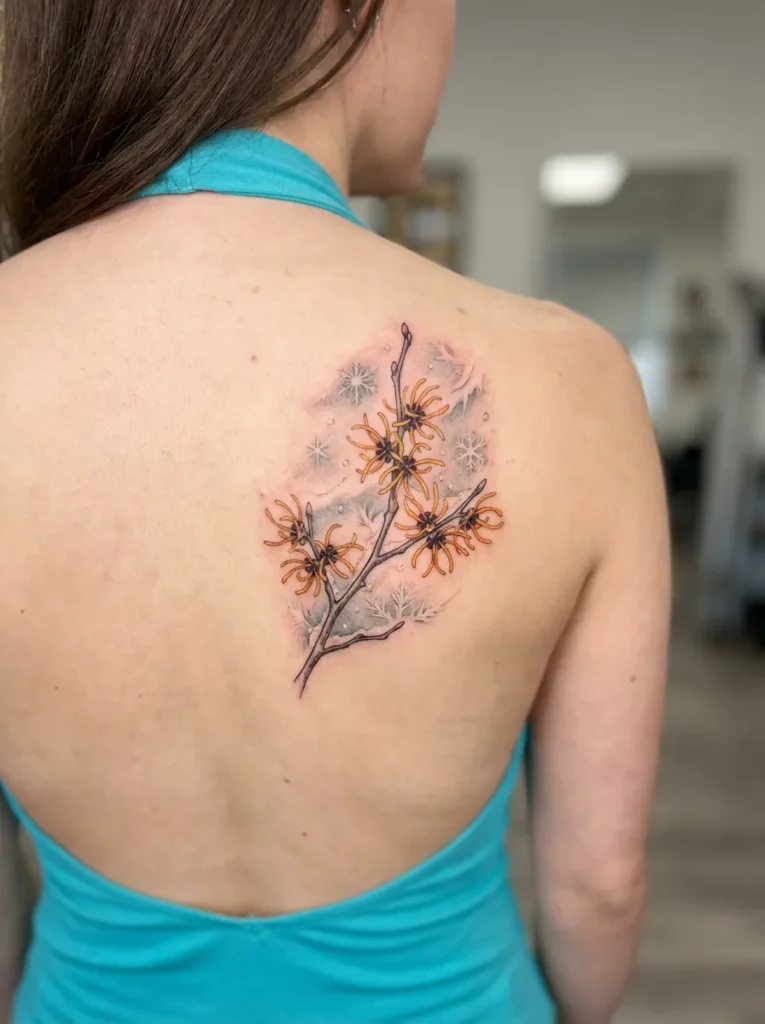 Witch Hazel Winter Tattoo