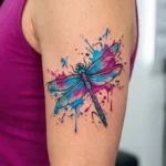 Abstract Dragonfly Tattoo Ideas