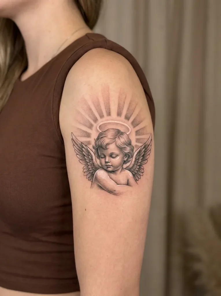 Angel Baby with Sunbeam Glow