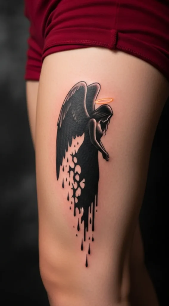 Angel Drifting into Darkness