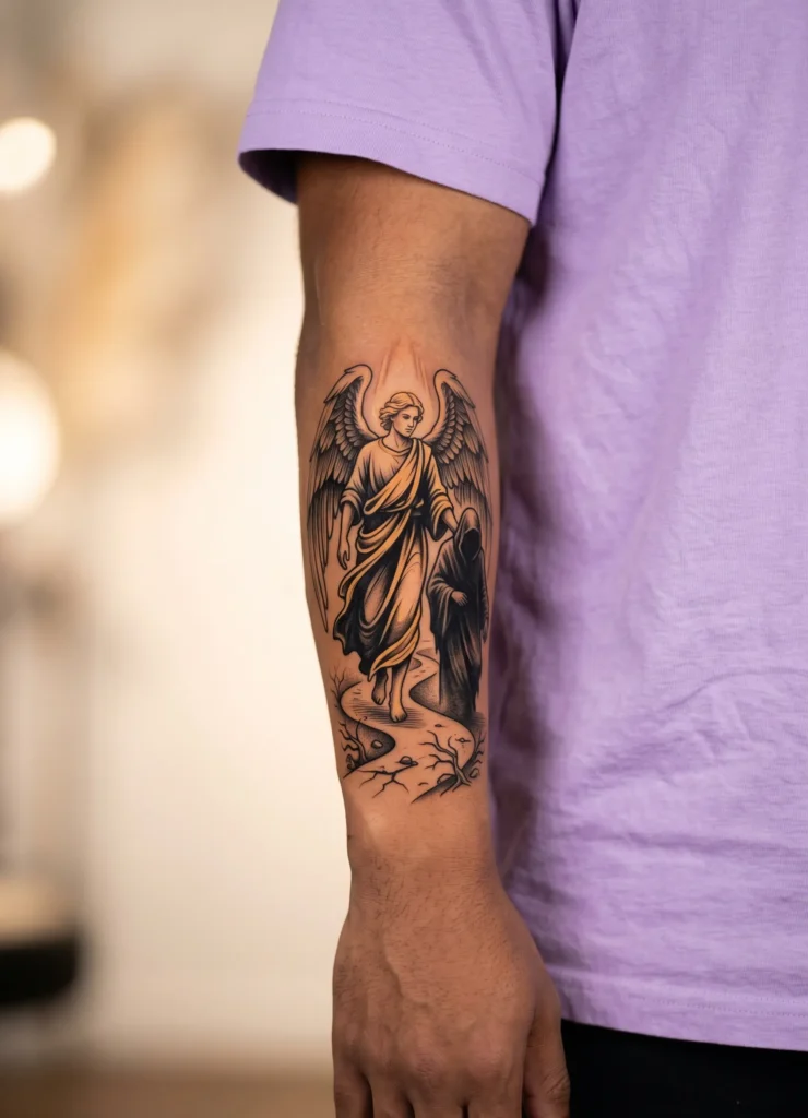 Angel Guiding Lost Soul