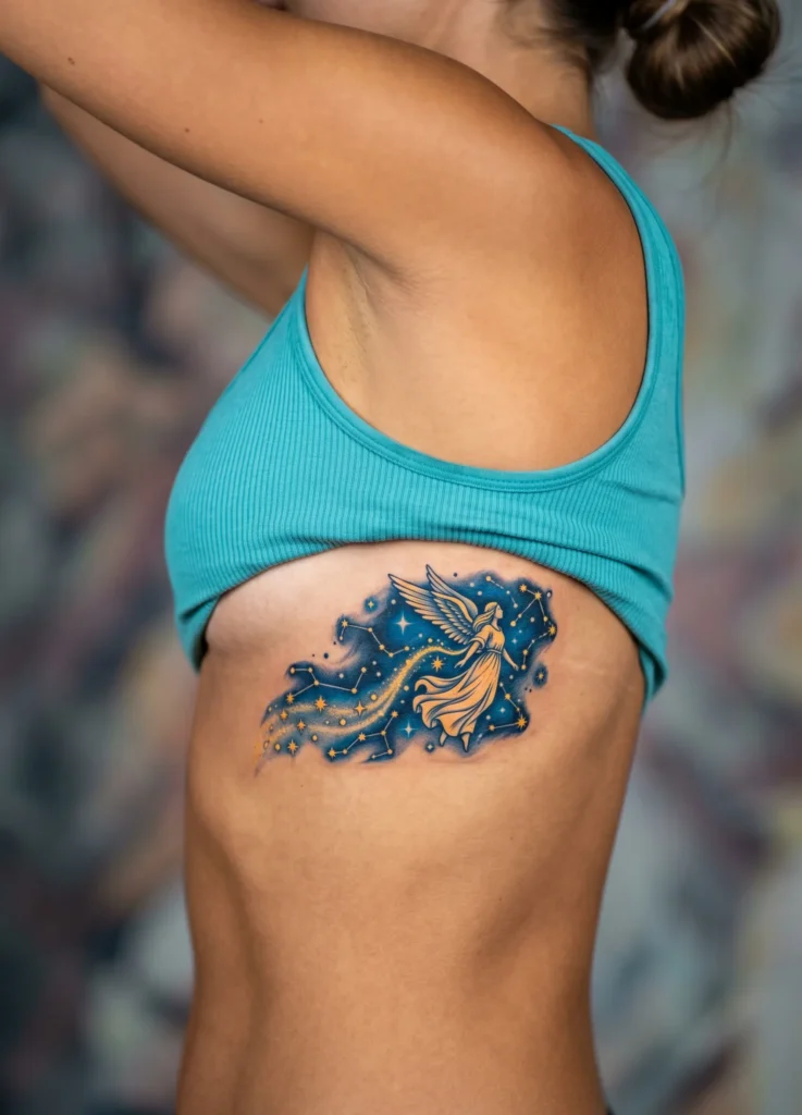 Angel Guiding Through Stars