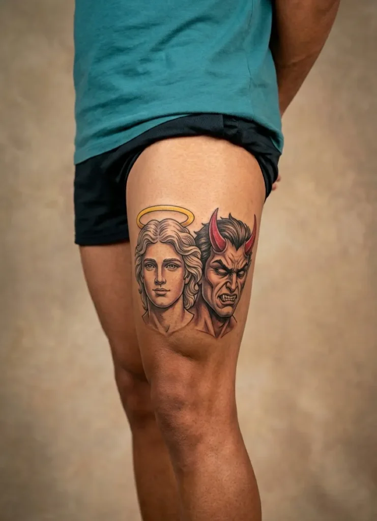 Angel Halo vs Demon Horns Design