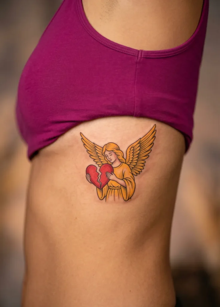 Angel Holding Broken Heart