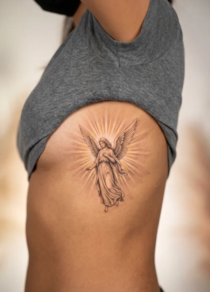 Angel Surrounded by Fading Light