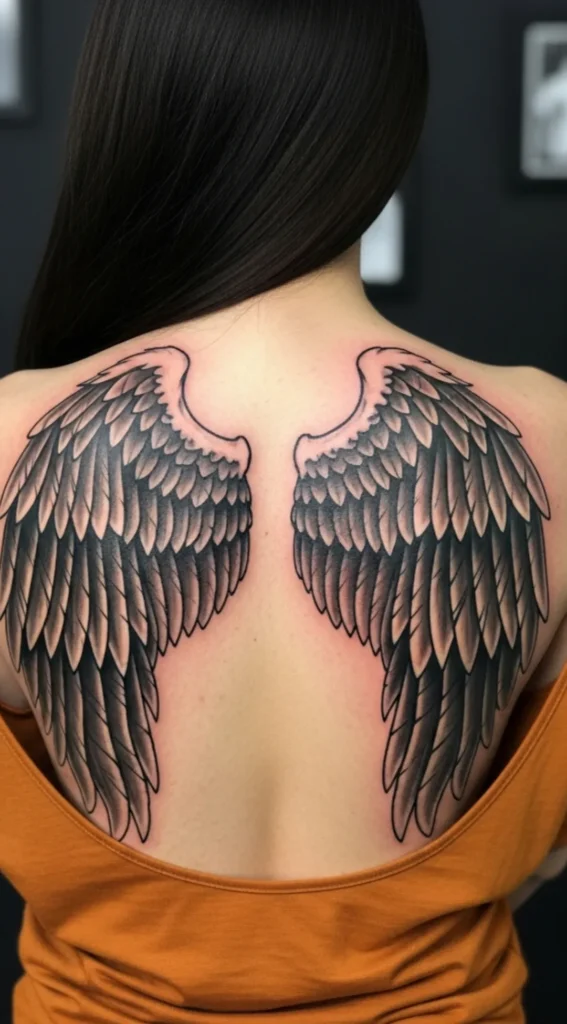Angel Wings Covering Back