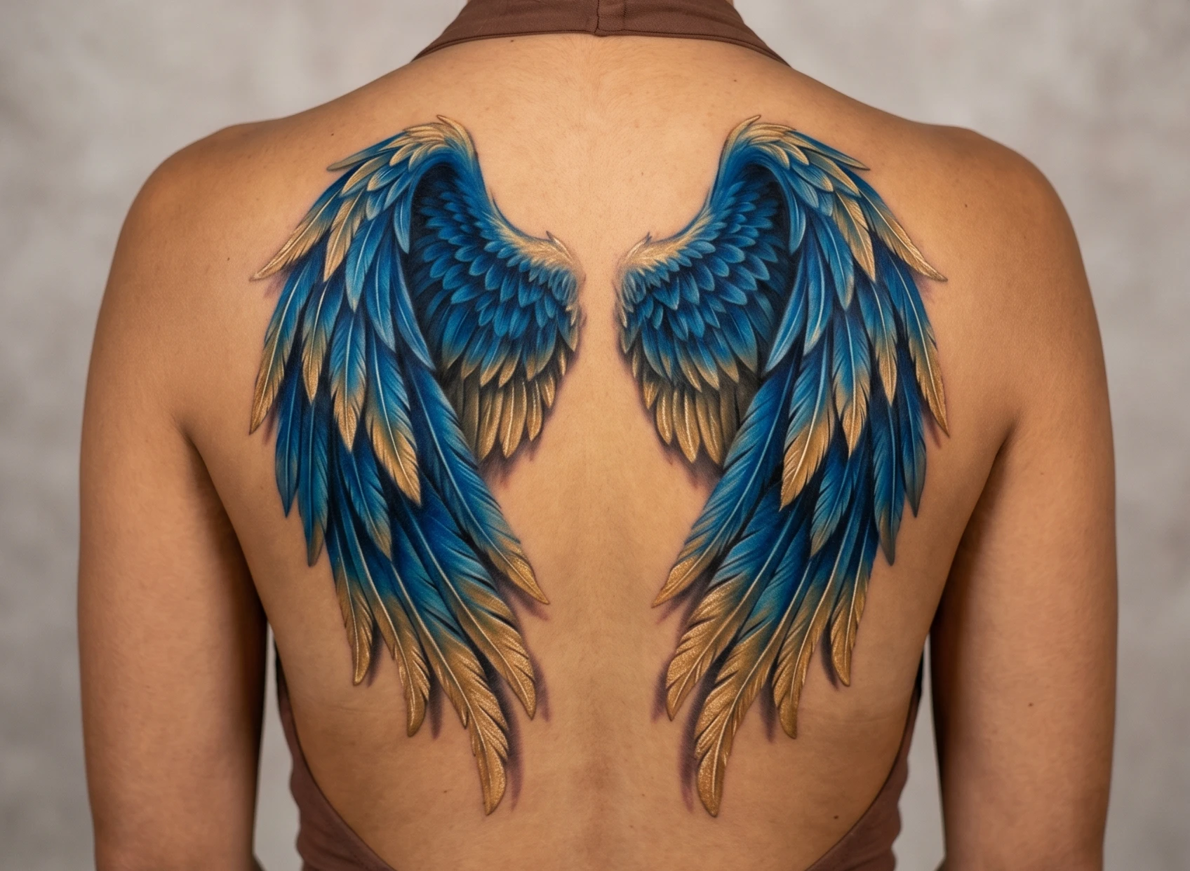 Angel Wings Tattoo on Back Women
