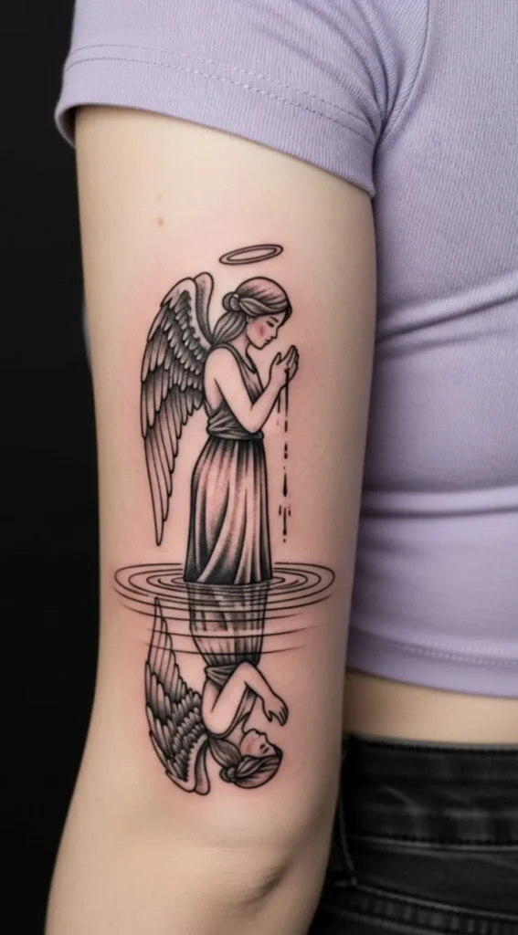 Angel in Quiet Reflection Pose