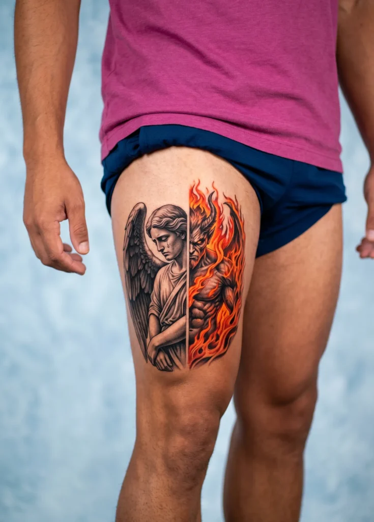 Angel with Tears Demon with Fire