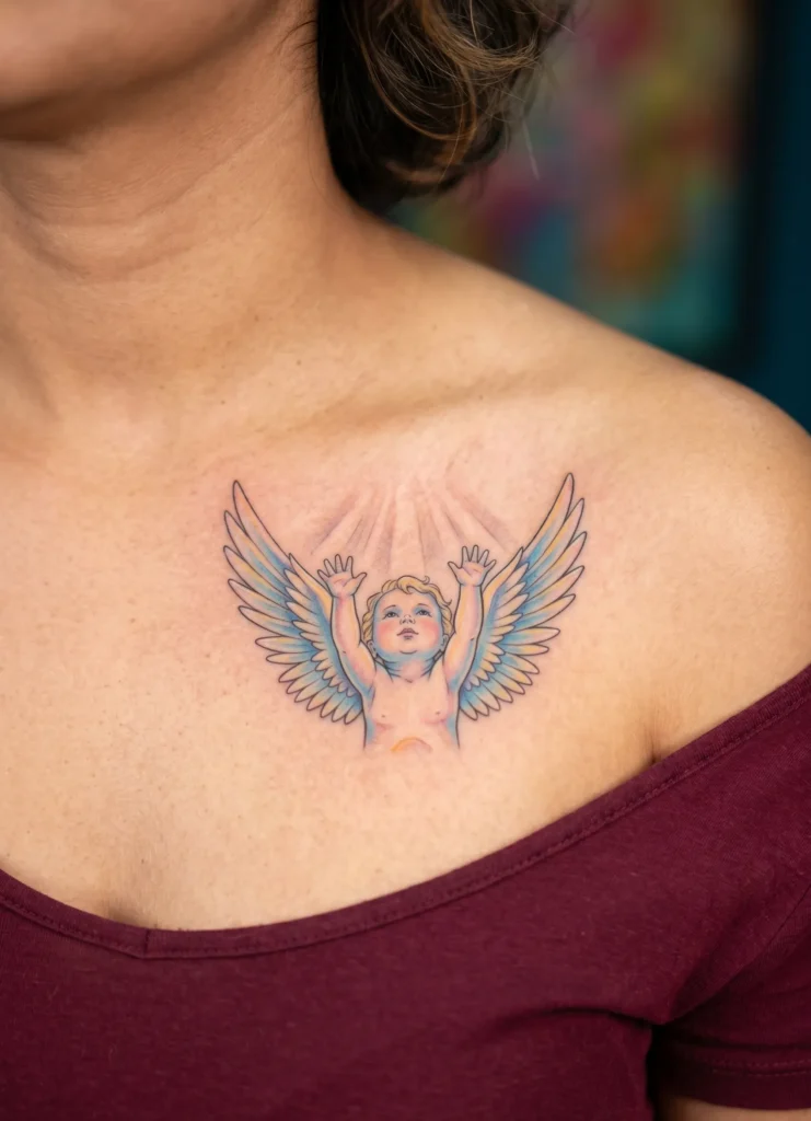 Baby Angel Reaching Upward