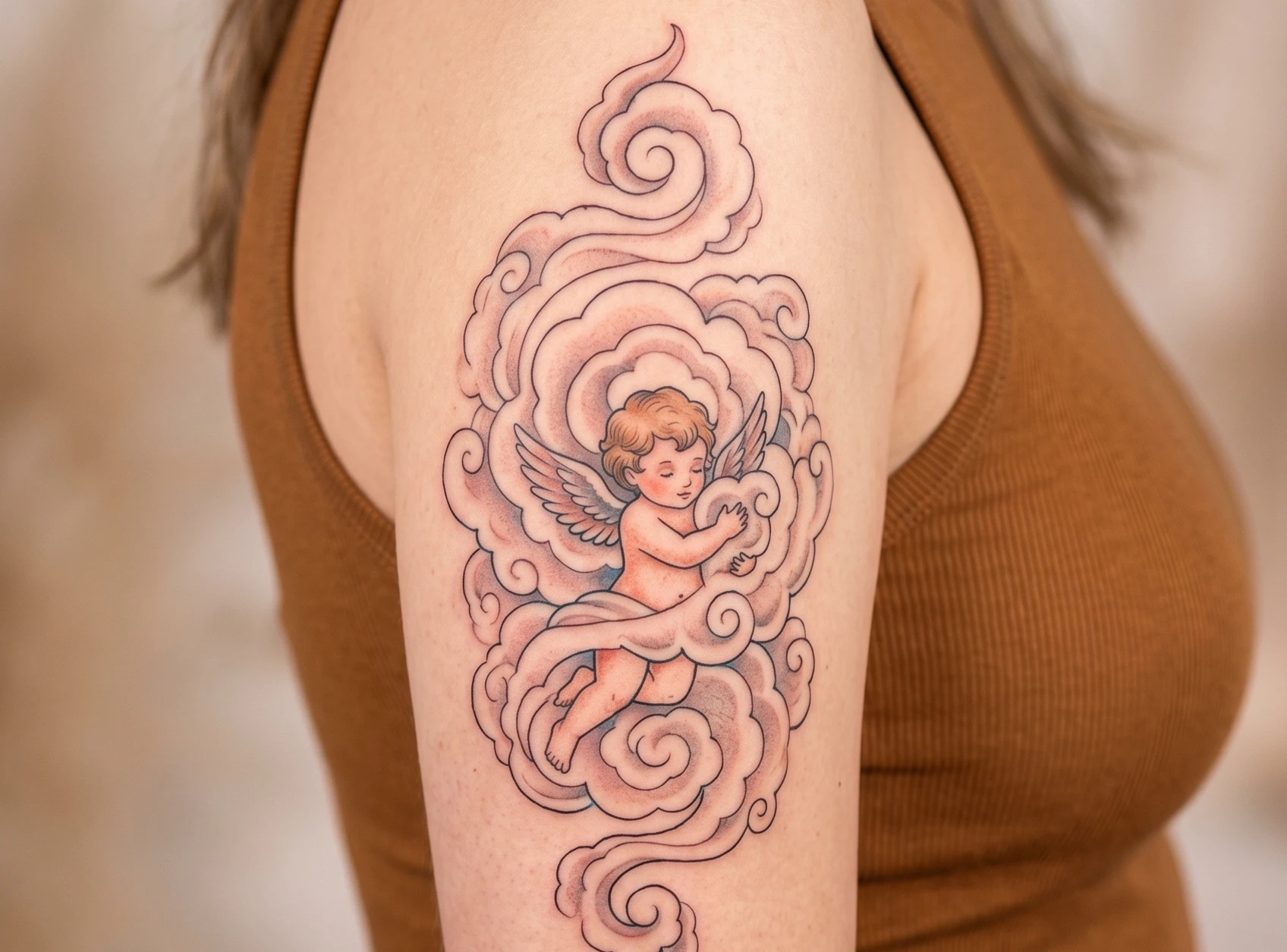 Baby Angel Tattoo Ideas for Women
