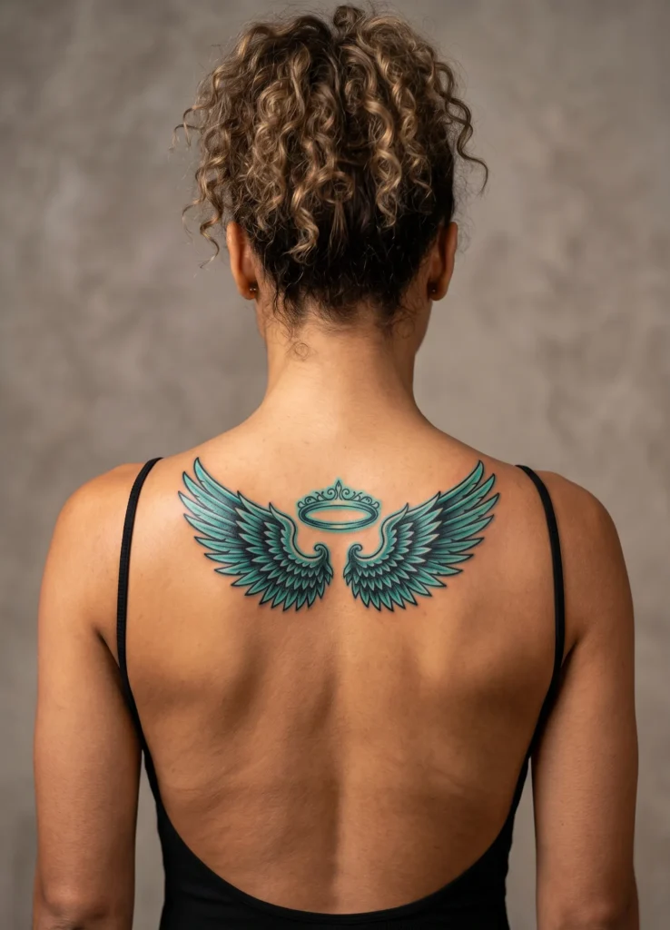 Back Wings with Halo Center