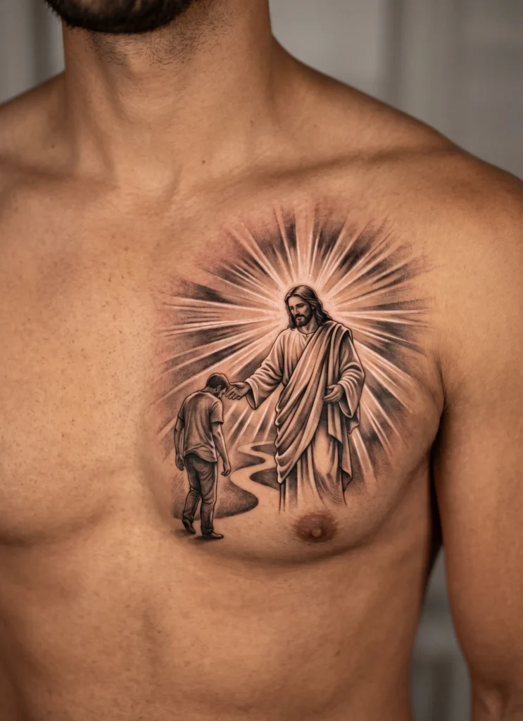 Christ Guiding Lost Soul