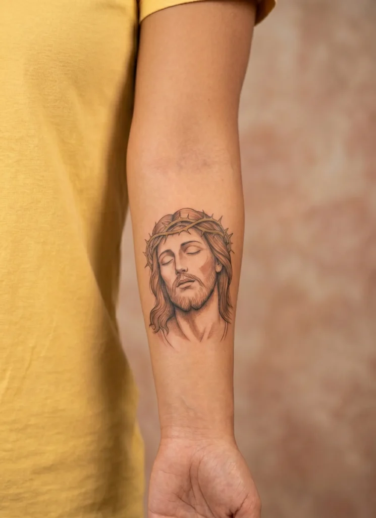  Christ with Peaceful Closed Eyes