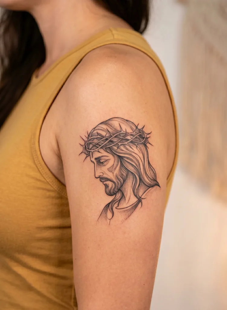 Christ with Subtle Crown of Thorns