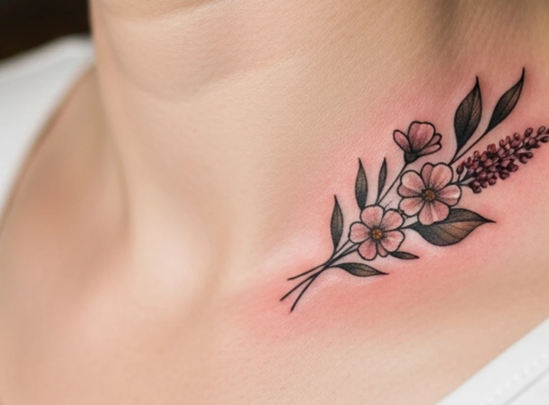 Collarbone Hidden Tattoo Ideas